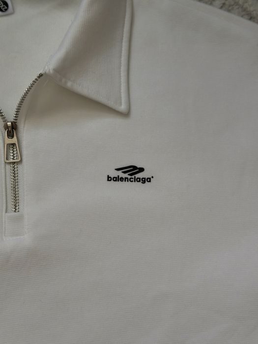 Белое поло Balenciaga
