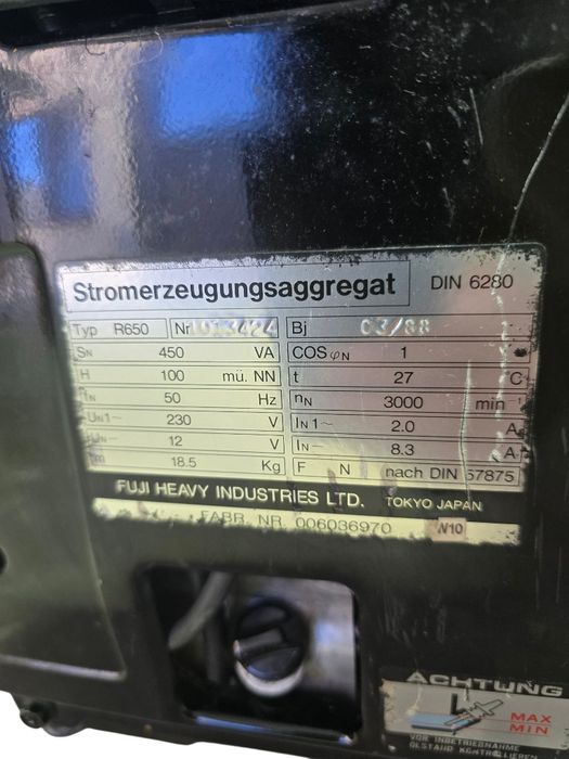 Generator Endress Robin R 650