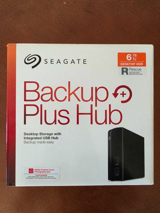2 броя Външен хард диск Seagate Backup Plus Hub HDD 6TB
