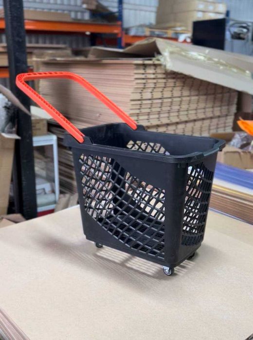 Корзина покупательская покупательские тележки пластик корзина-тележка