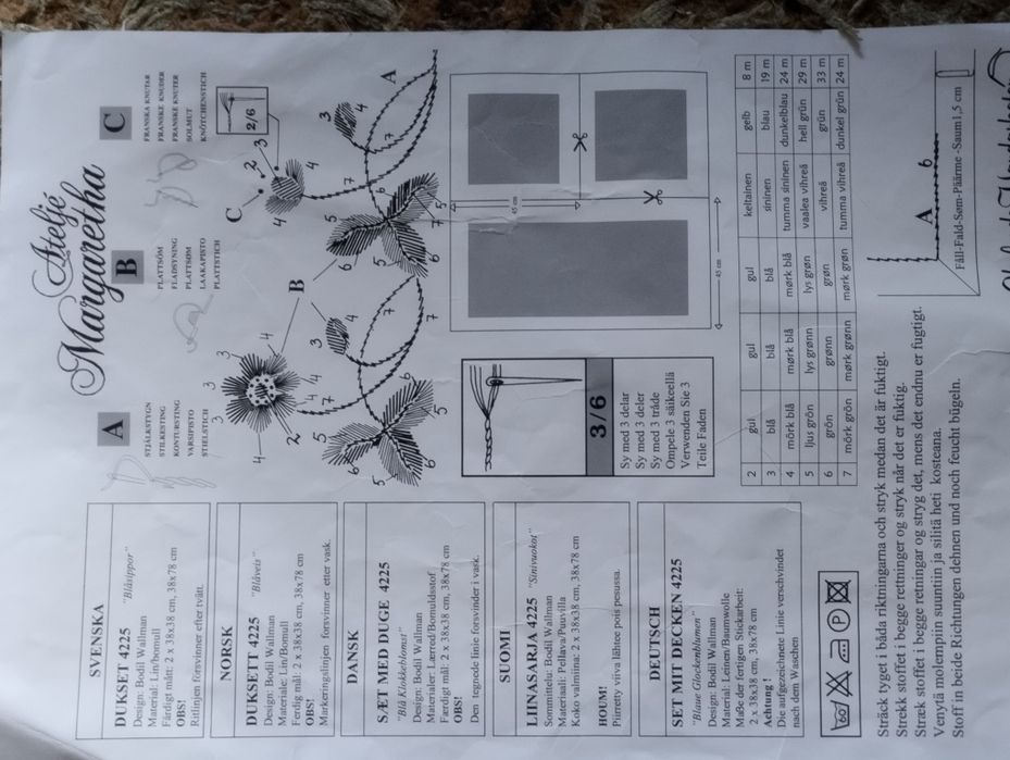 Набор для вышивания гладью.