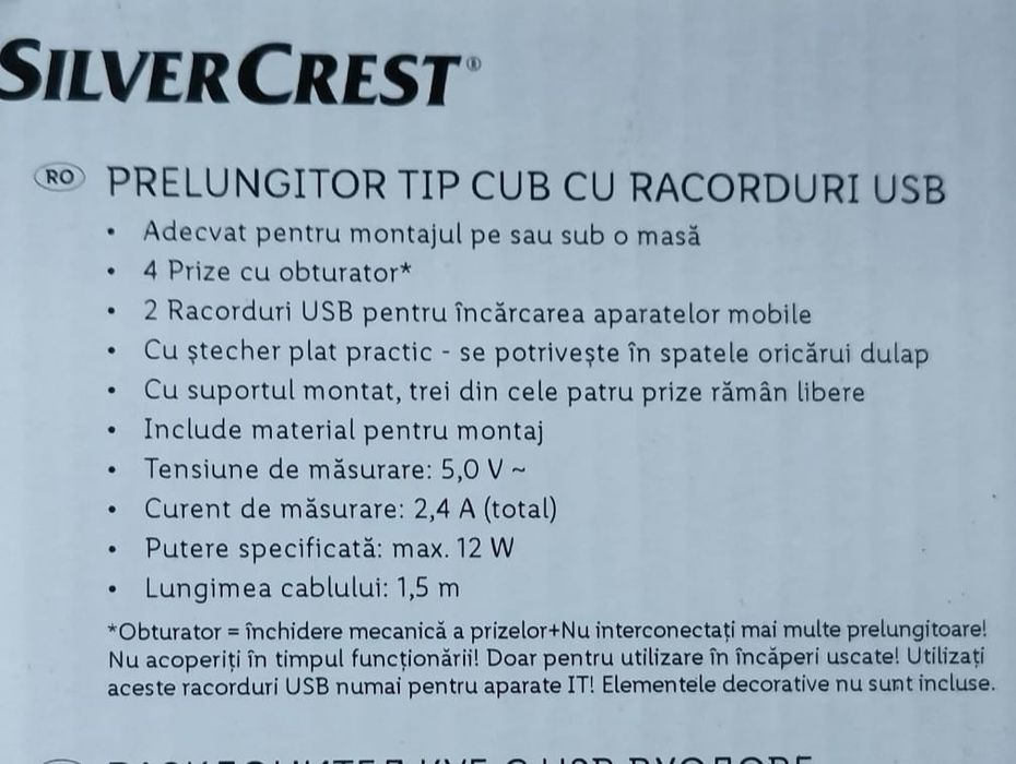 Prelungitor cub alb