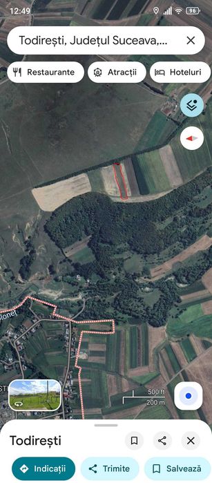85 ARI Teren extravilan Comuna Todirești Jud. Suceava