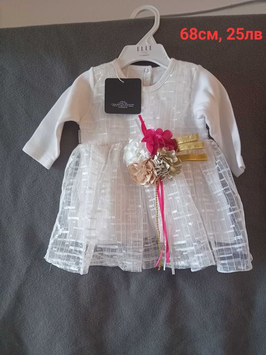 Нови официални бебешки роклички Промоция -5лв от цената