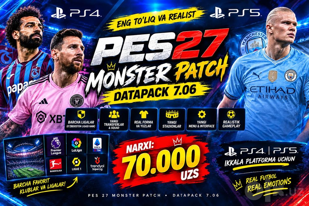 PS4/PS5 PES27 Monster Patch DATAPACK 7.06