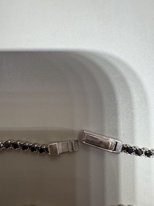 Тенис гривна с черен оникс