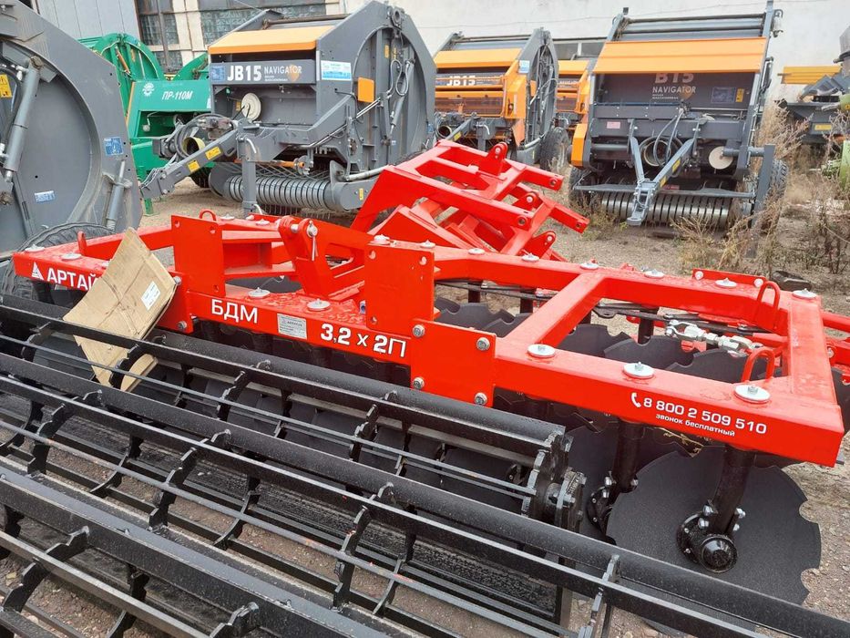 Борона дисковая навесная и прицепная завода Артайус Россия год гаранти