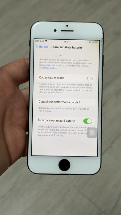 iPhone 7 Neverlock 32GB-Amprenta NOK-FUNCTIONAL-Vezi Detalii