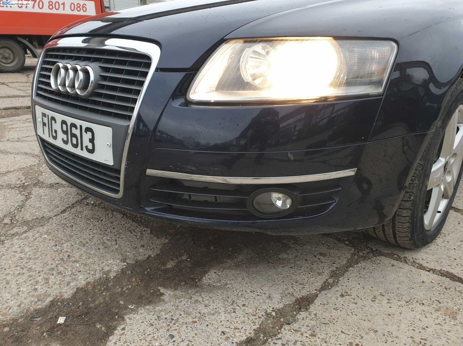 Bara Spoiler Fata FARA Grila cu Emblema Audi A6 C6 NFL Non Facelift 2004 - 2008 Culoare LZ5D [K0748]