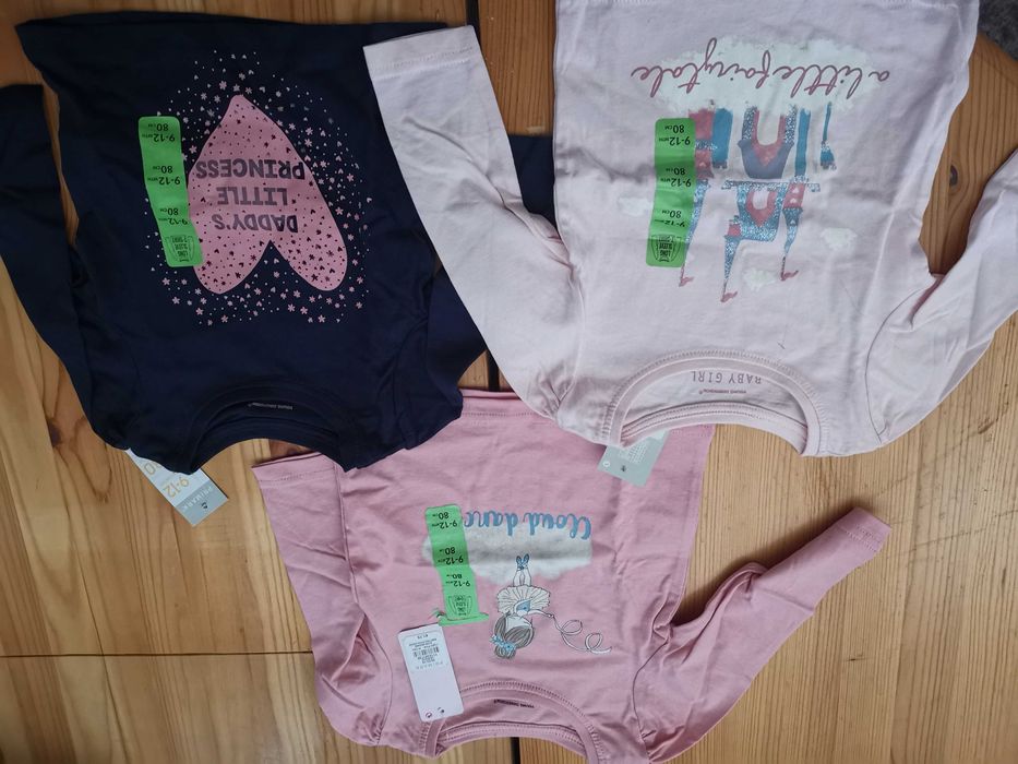 Блузи за момиче 9-12 м