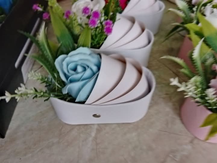 Кашпи с сапунена роза за 8март