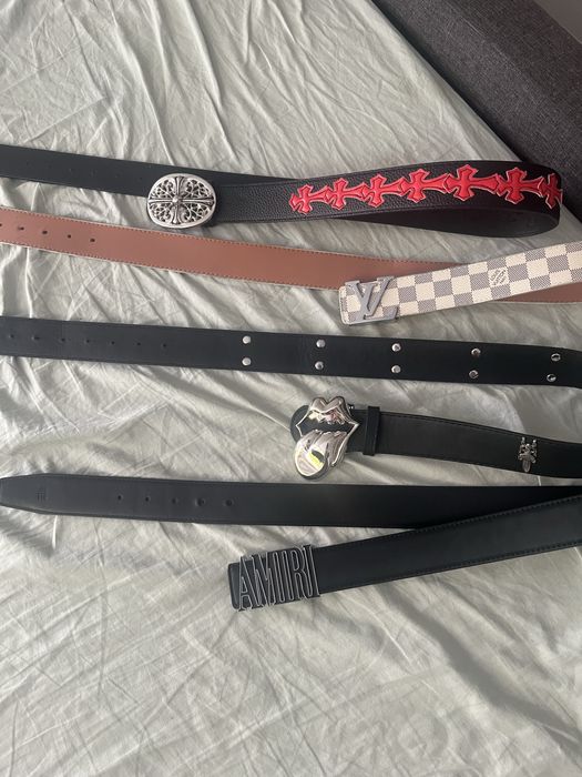 Curele designer (amiri, chrome hearts x rolling stones, Louis Vuitton LV, Chrome hearts