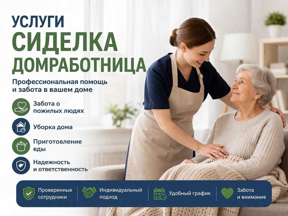 Услуги сиделки 24на 7
