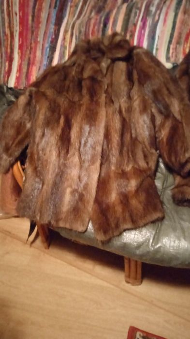 Haine de blană naturală midi