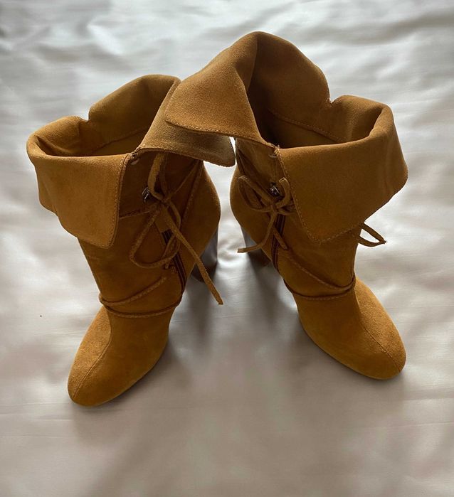 Cizme dama, Zara, 38, piele naturala, noi