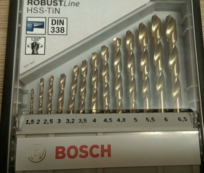 Комплект чисто нови Титаниеви бургии BOSCH