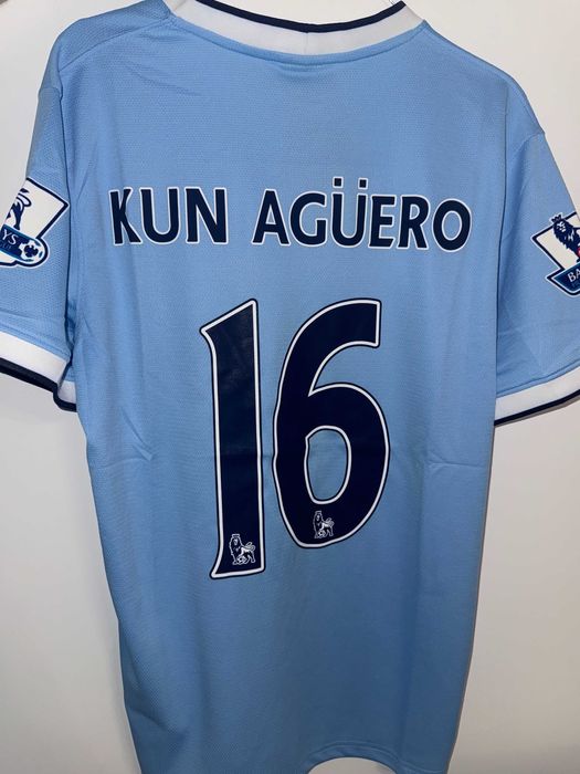 Tricou Aguero Manchester City fotbal badgeuri anglia