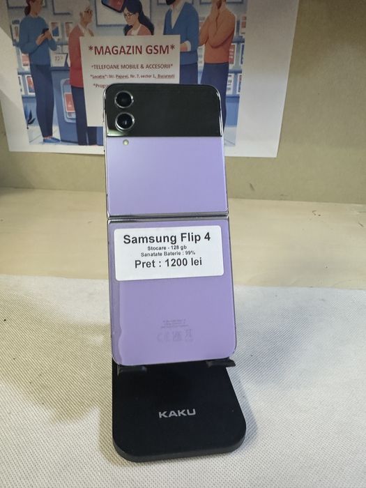Samsung flip 4 / 128 gb / Garantie/ folie sticla cadou