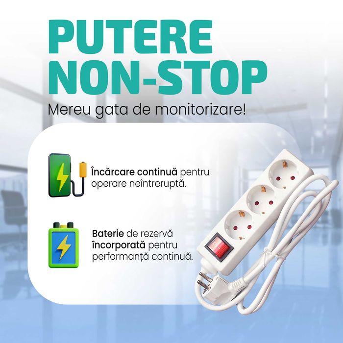 Microfon Spion Integrat in Prelungitor Clasic 220V cu Activare Vocala SMT SECURITY