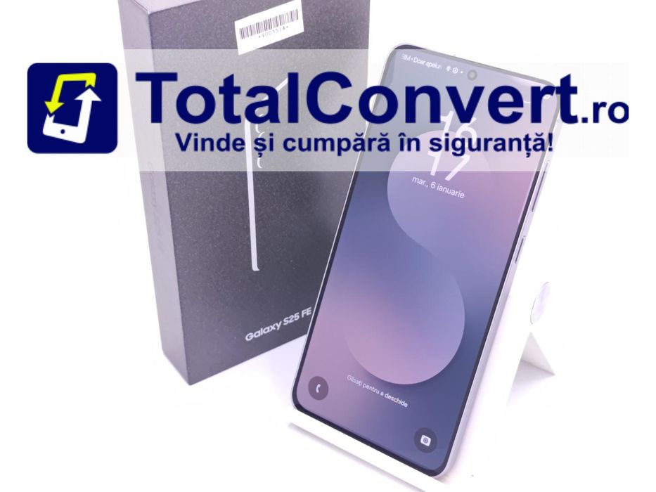 Samsung S25 FE 128GB Jetblack 8GB Dual SIM, Garantie 24 luni | #D90035