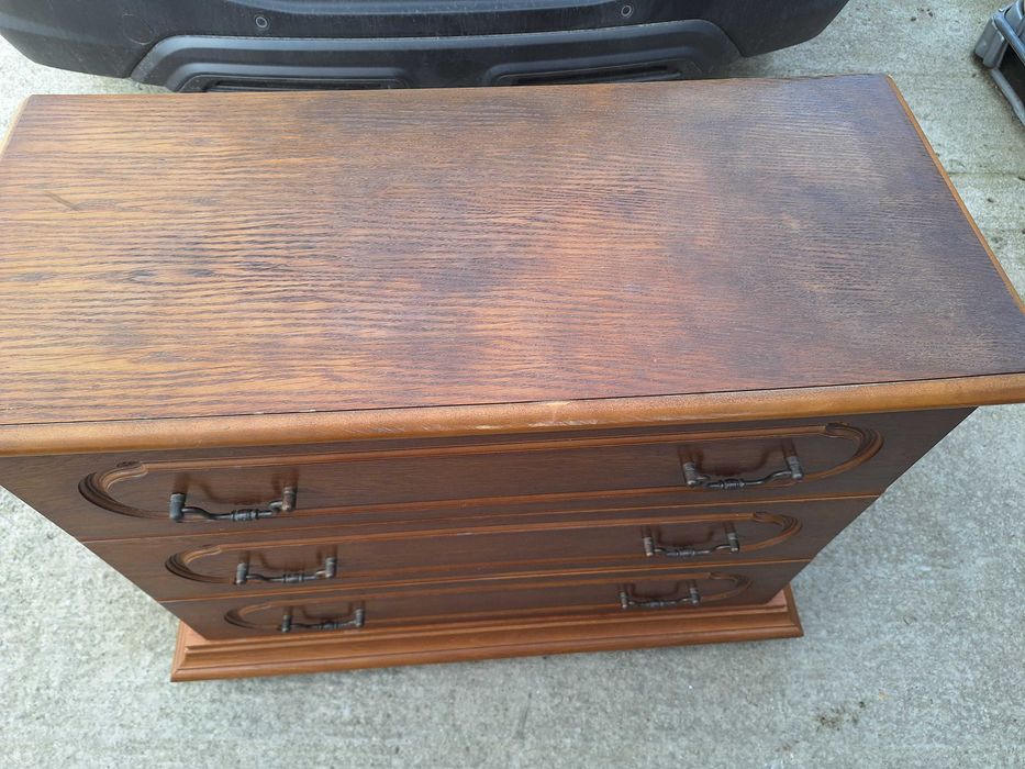 Comoda Romana stejar antichizat patinat 93x71x42 cm  lemn masiv