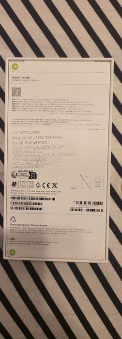 Iphone 17 promax albastru sigilat nou