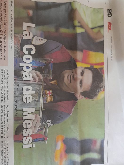 Ziar aniversar3 cupe  fotba Fc Barcelona