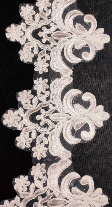 фата белая свадебная