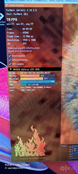 EVGA GTX 1070 8Gb