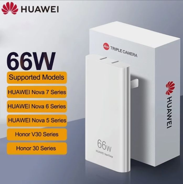 Ультратонкий Адаптер (Зарядник) Huawei 66W Card Charger 66w New