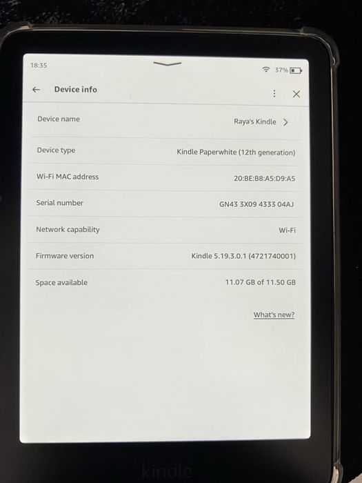 Amazon Kindle Paperwhite