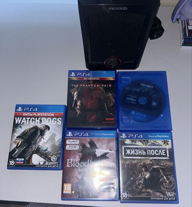 игры на пс4, продаю 5 игр торг