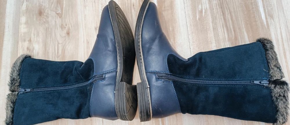 Cizme îmblănite , Nr 34, branț 20 cm