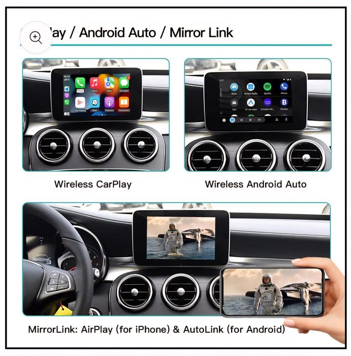 Carplay si Android auto wireless Mercedes