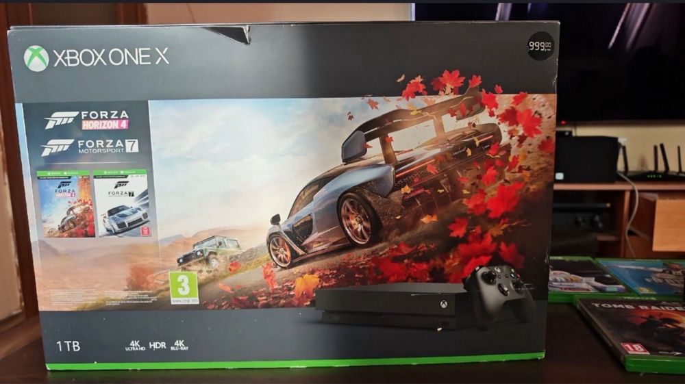 Xbox one x 1tb 4k Forza Horizon 5  джойстик Gta V Mortal kombat