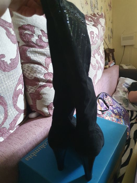 Женские сапоги, чёрные