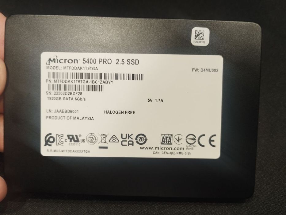 Micron 5400 PRO 1.92TB Enterprise SSD