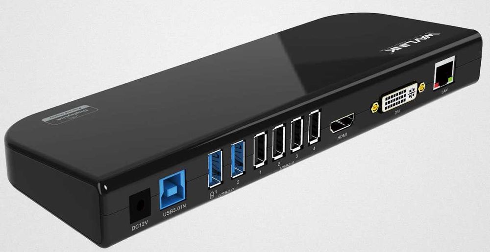 UG39DK1 Black Dual 2K USB 3.0 Universal Docking Station