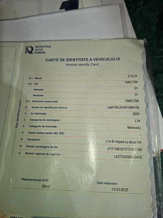 Vând scuter electric cu acte