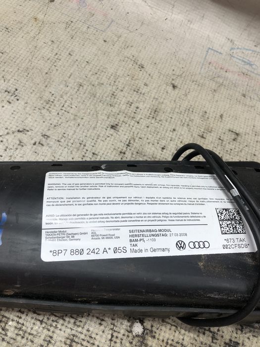 airbag scaun dreapta fata audi a3 8p 2008