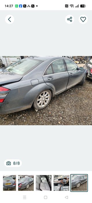 Piese volan airbag scune ușa aripa capota bara portbagaj cutie viteze faruri radiatoare fuzeta cardan stopuri toba ecu modul Mercedes s classe w221