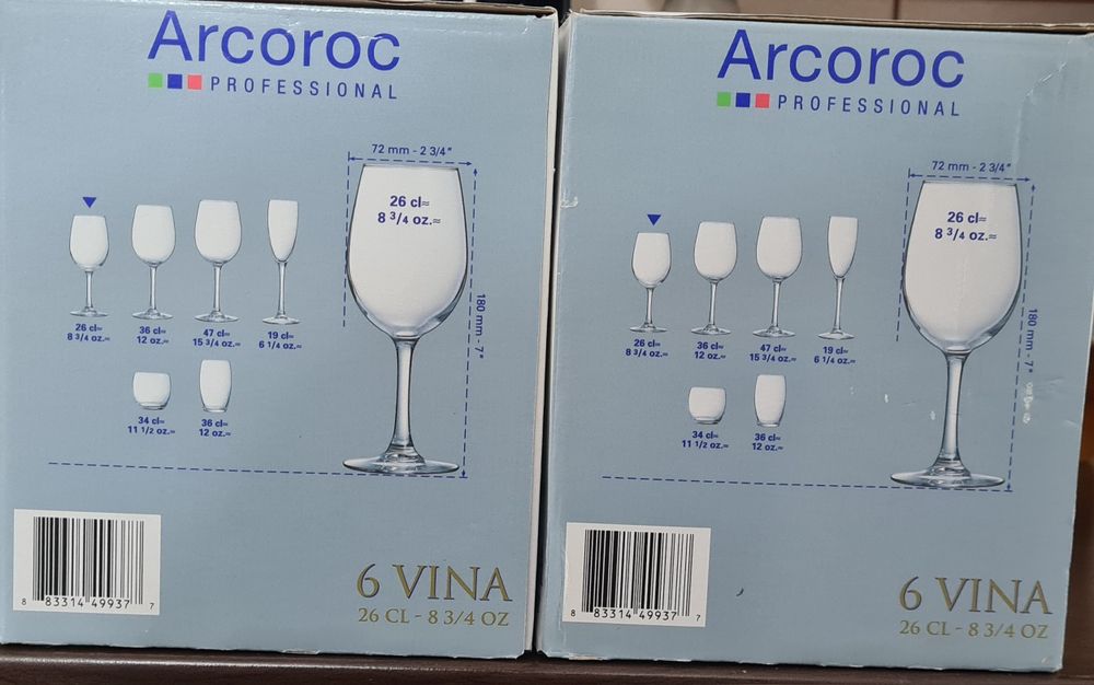 Vand set 6 pahare de vin Arcoroc 260 ml