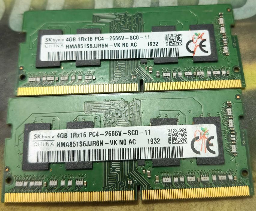 Rami 8Gb 2x4Gb DDR4 SK Hynix sodimm