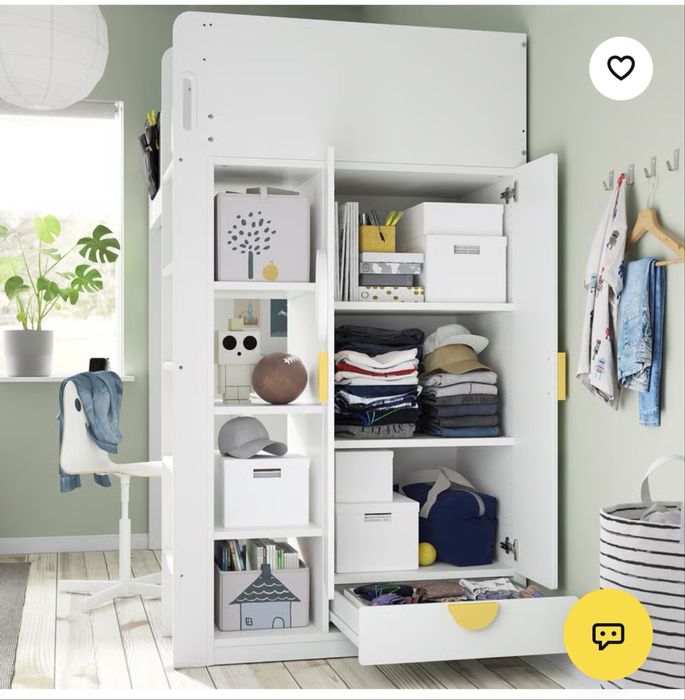Mobila copil pat si birou ikea