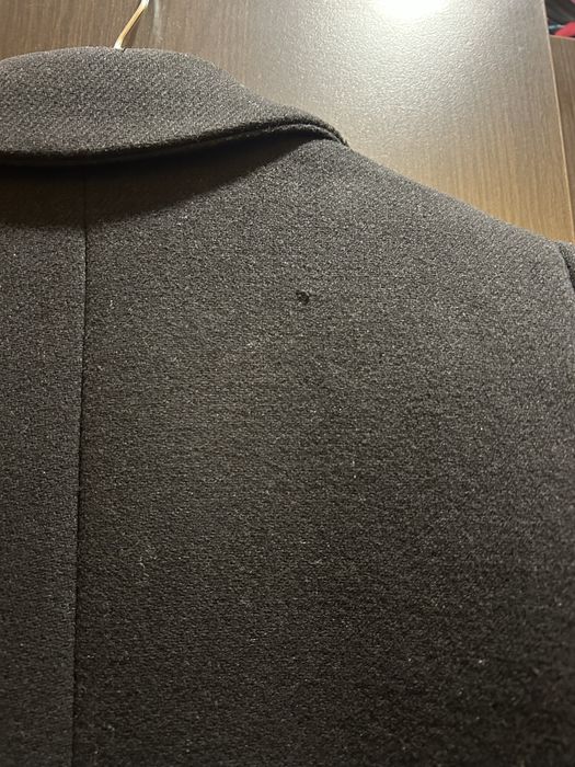 Класическо черно палто Stradivarius