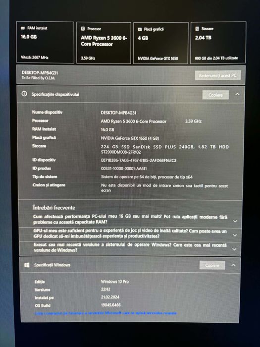 Settup PC Gaming / Schimb cu PS5