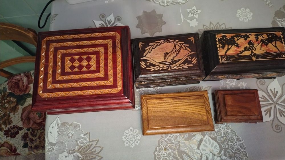 Шкатулки,дерево,ручной работы
