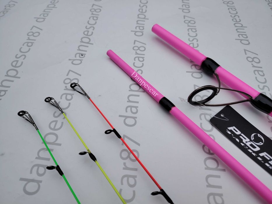 Lanseta PRO FL Black FORCE PINK FEEDER 3,90m CARBON IM10 60-180 grane