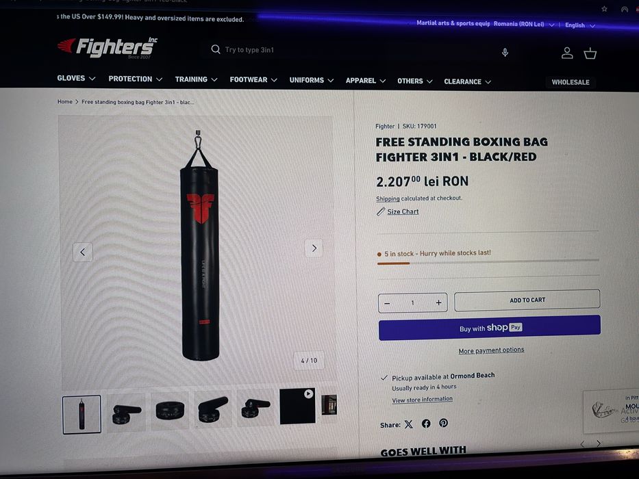 Sac de box Fighter (Nu Armura,Knockout,Decathlon)