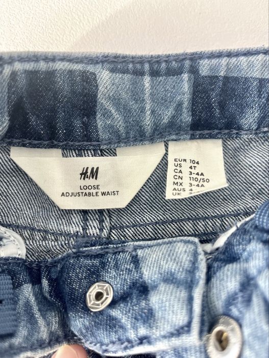 Blugi loose H&M, 104 cm, 3-4 ani